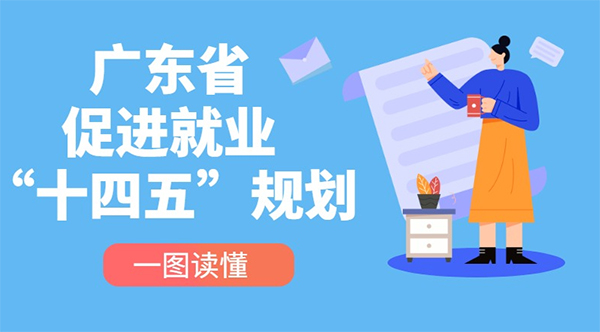 一圖讀懂廣東省促進(jìn)就業(yè)“十四五”規(guī)劃